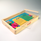 Kaspi Sea Domino x28 wooden box w/acrylic lid