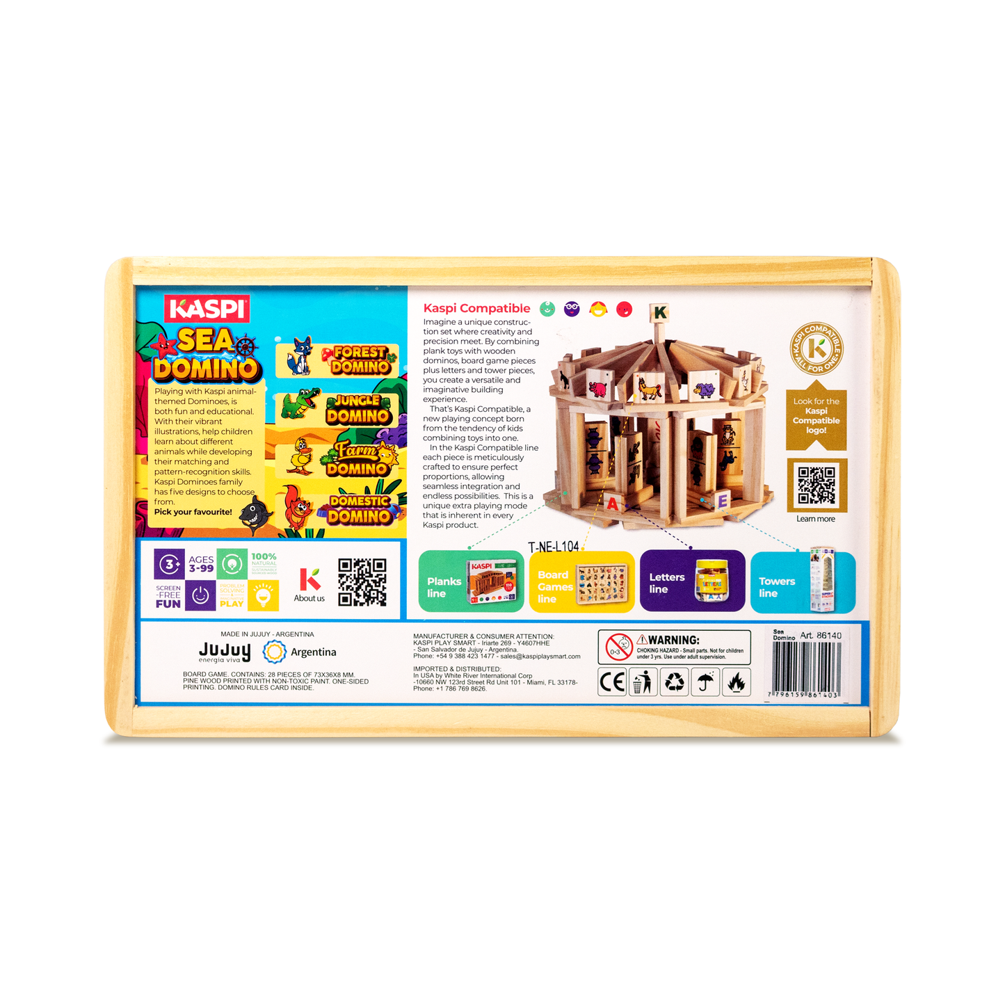Kaspi Sea Domino x28 wooden tray