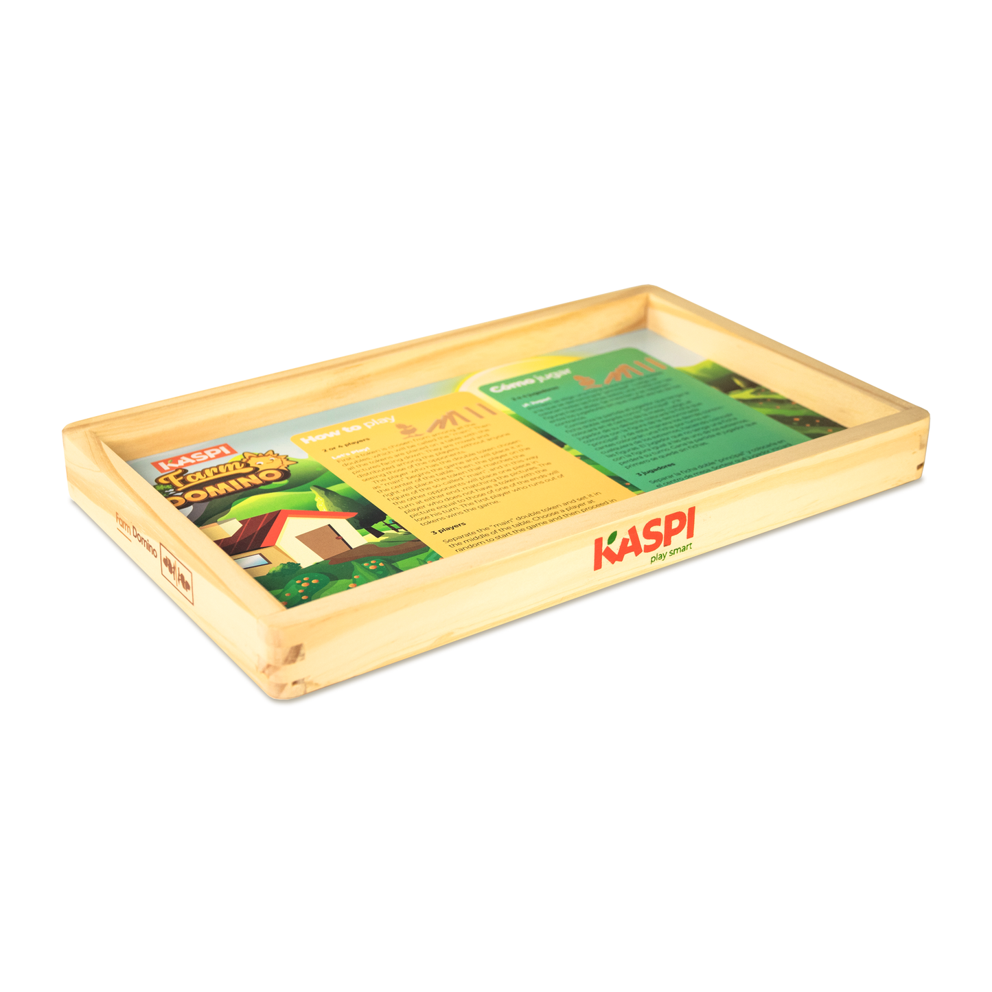 Kaspi Farm Domino x28 wooden tray