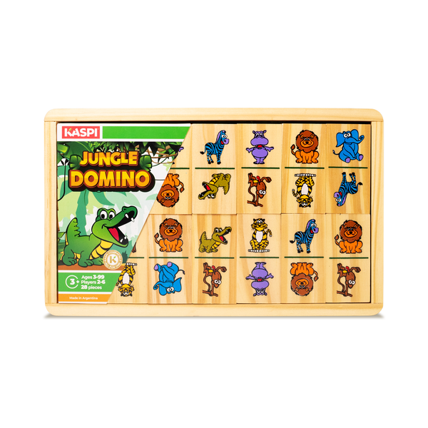 Kaspi Jungle Domino x28 wooden tray