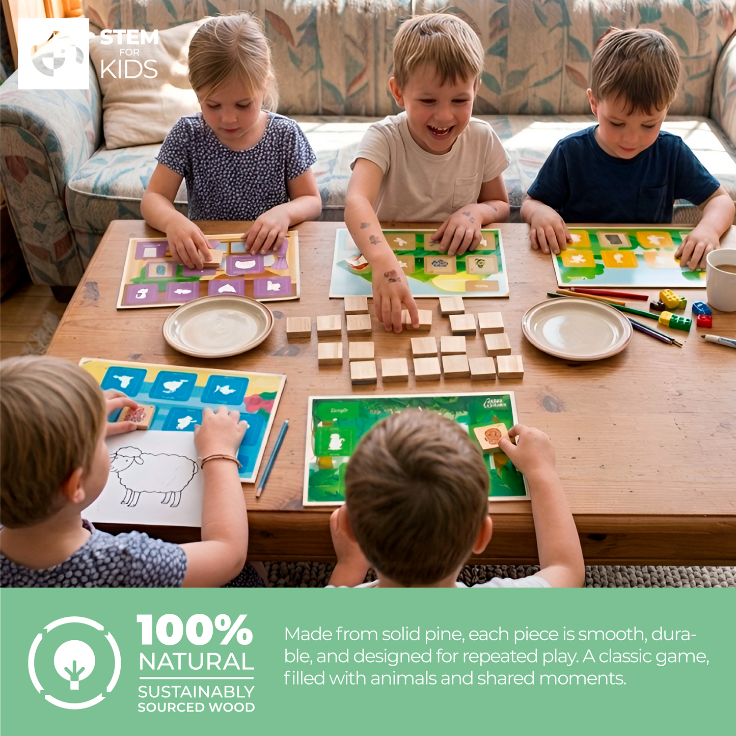 Kaspi Animals Bingo Game x35, Ecobox