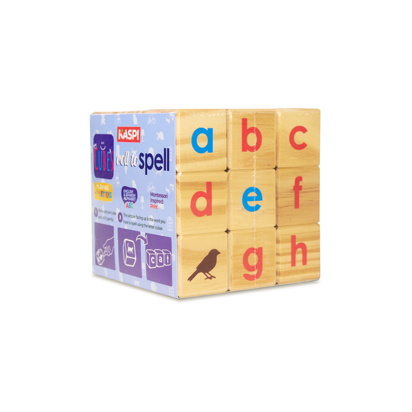 Cube’s Roll To Spell 36mm Montessori inspired, (Print) x27, Cardboard L