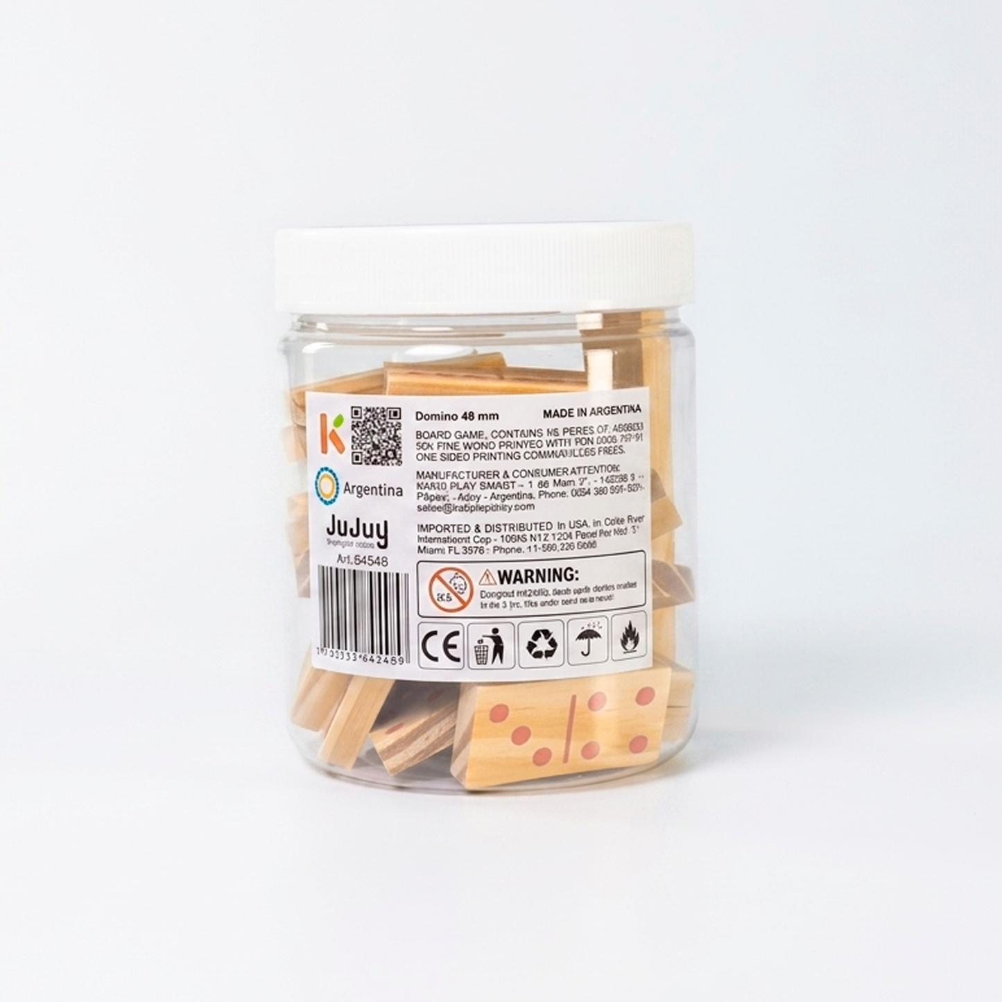 Kaspi Domino x28 plastic jar