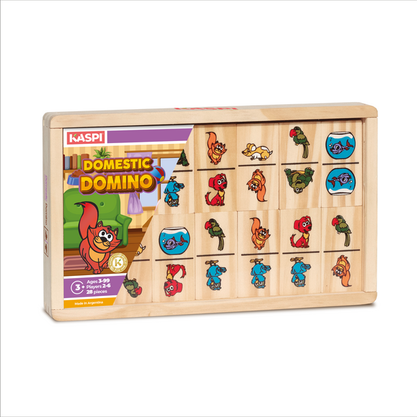 Kaspi Domestic Domino x28 wooden box w/acrylic lid