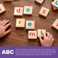 Playing With Letters 36mm Montessori inspired, (Print) x72 Wooden tray
