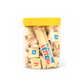 Playing With Letters 24mm Montessori inspired, (Print) x72 plastic jar