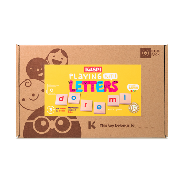 Playing With Letters 36mm Montessori inspired, (Print) x 72 Ecobox