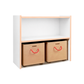 Kaspi Shelf – Medium with Rolling Drawers – Natural