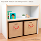 Kaspi Shelf – Medium with Rolling Drawers – Natural