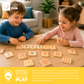 Playing With Numbers 36mm Montessori inspired, (Cursive) x72 Wooden tray